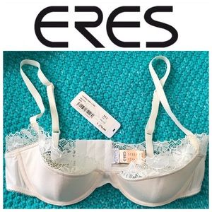 NWT ERES White Lace Cornelinea Bra in 34A (90A)